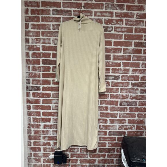 The Nines By Hatch Long Sleeve Turtleneck Ribbed Maternity Dress Size XXL - Picture 2 of 10